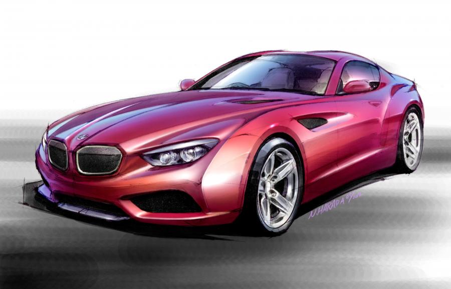 Эскиз BMW Zagato Coupe 2012 года  (фото 4 из 86)
